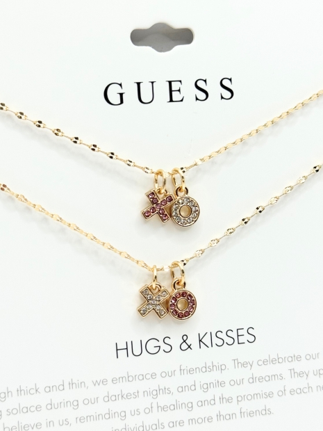 Набор из двух колье GUESS с подвесками 1159810347 (Золотистый, One size)