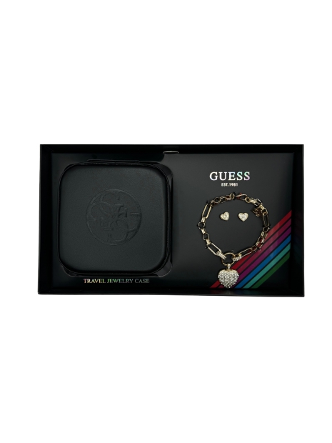 Набор украшений GUESS браслет с подвесками и серьги 1159811841 (Золотистый, One size)