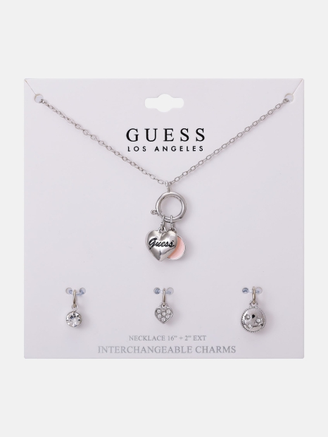 Намисто з набором підвісок GUESS 1159817299 (Сріблястий One size)