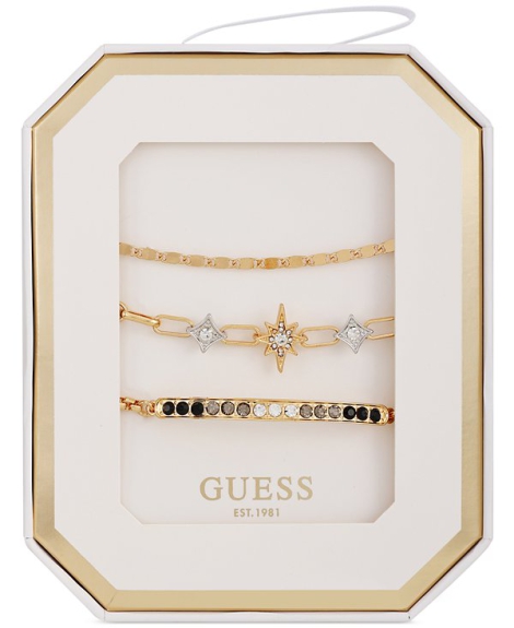 Набор браслетов GUESS 3шт 1159821323 (Золотистый One size)