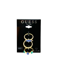 Набор из 3 колец GUESS с камнями 1159802808 (Золотистый, 7)