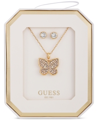 Набор украшений GUESS колье и серьги-гвоздики 1159821320 (Белый One size)