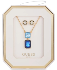 Набор украшений GUESS колье и серьги-гвоздики 1159823389 (Золотистый One size)