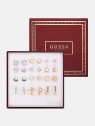 Набор сережек GUESS 12 пар 1159824474 (Золотистый/Серебристый One size)