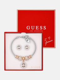 Набор украшений GUESS браслет с подвесками и серьги 1159836923 (Разные цвета One size)