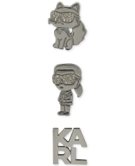 Набор значков  Karl Lagerfeld Paris 1159837632 (Серебристый One size)