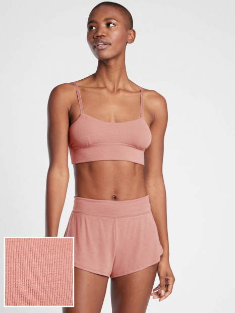 Бюстгальтер для сна в рубчик Athleta 1159762556 (Розовый, M)