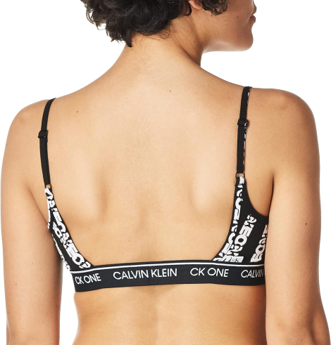 Бюстгальтер Calvin Klein топ с логотипом 1159773666 (Черный, XS)