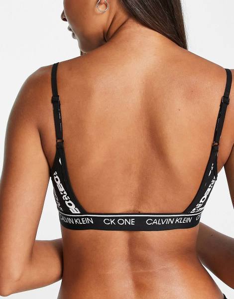 Бюстгальтер Calvin Klein топ с логотипом 1159773666 (Черный, XS)