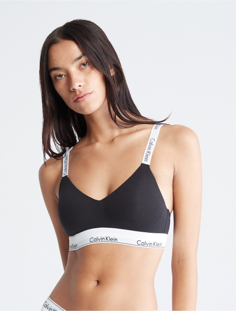 Бралетт Calvin Klein лиф с логотипом 1159777558 (Черный, 2X)