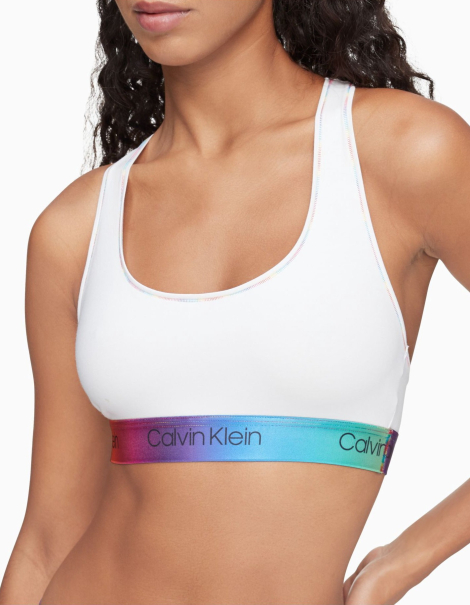 Эластичный бралетт Calvin Klein с логотипом 1159779085 (Белый, XS)