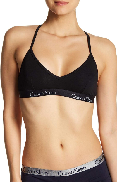 Бралетт Calvin Klein лиф с логотипом 1159782861 (Черный, XS)