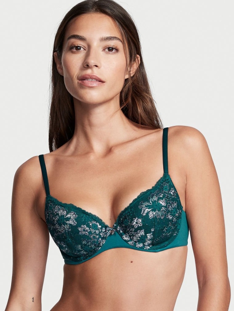 Кружевной бюстгальтер Victoria's Secret 1159825005 (Зеленый 36C)