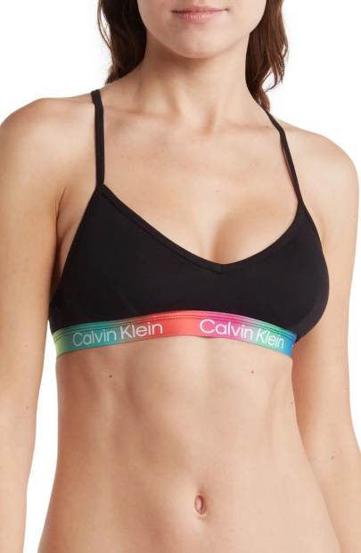 Жіночий браслет Calvin Klein ліф зі спиною борцівкою 1159796208 (Чорний, L)