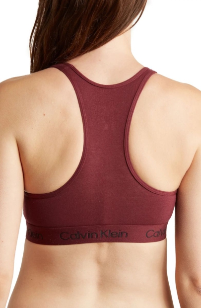 Топ-бра Calvin Klein із логотипом 1159798050 (Бордовий, S)