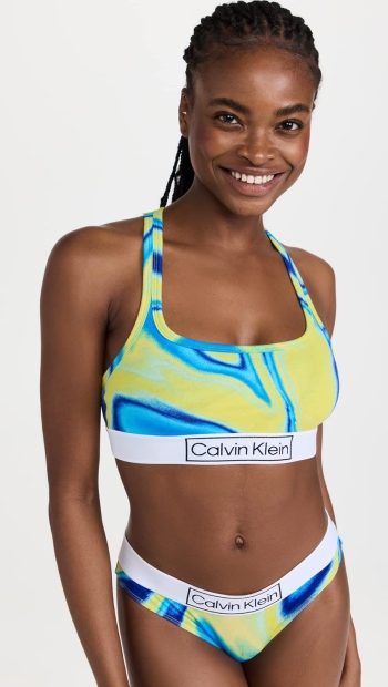 Эластичный бралетт Calvin Klein с логотипом 1159800249 (Разные цвета, XS)