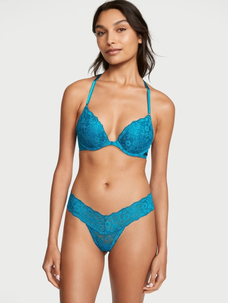 Кружевной бюстгальтер Push-Up Victoria's Secret 1159805441 (Синий, 32C)