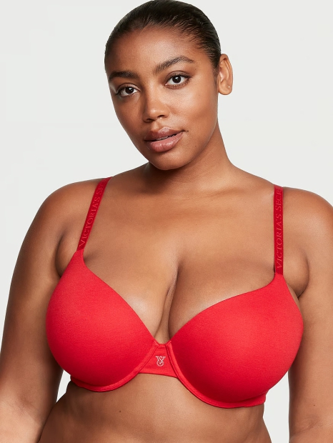 Бюстгальтер Victoria's Secret с логотипом из страз 1159806403 (Красный, 34B)