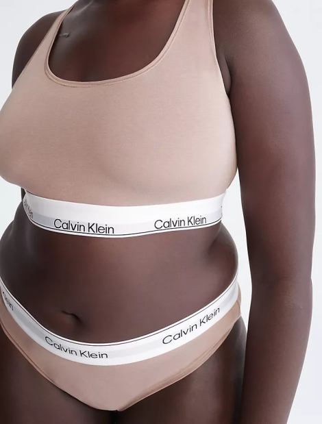 Бралет Calvin Klein топ з логотипом 1159806461 (Бежевий, 1X)