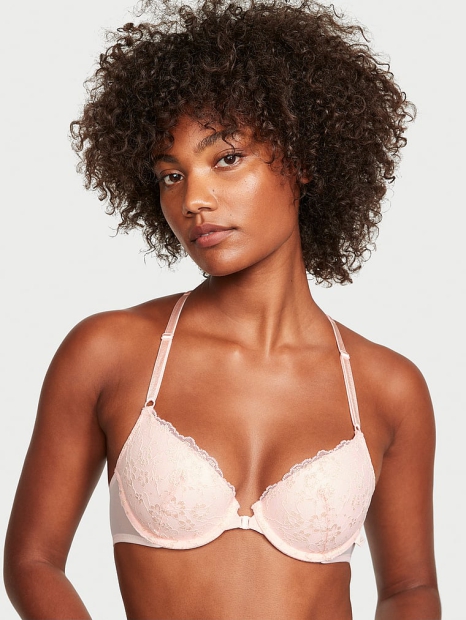 Кружевной бюстгальтер Victoria's Secret 1159808621 (Розовый, 38D)