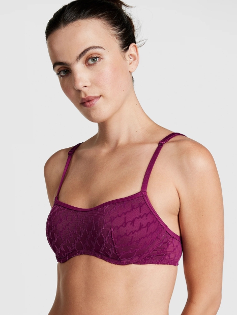 Бюст с сетчатым верхом Victoria's Secret Pink 1159807174 (Розовый, XXL)