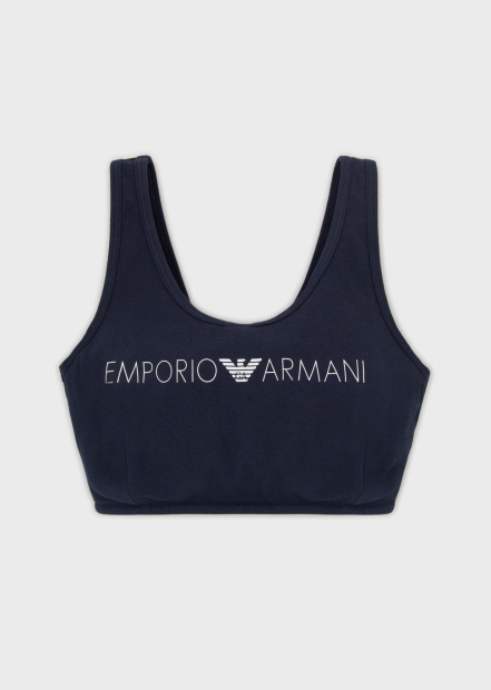 Жіночий бюстгальтер-топ Emporio Armani 1159807292 (Білий/синій, XS)