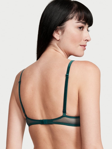 Стильний мереживний бюстгальтер Push-Up Victoria's Secret 1159808542 (Зелений, 34B)