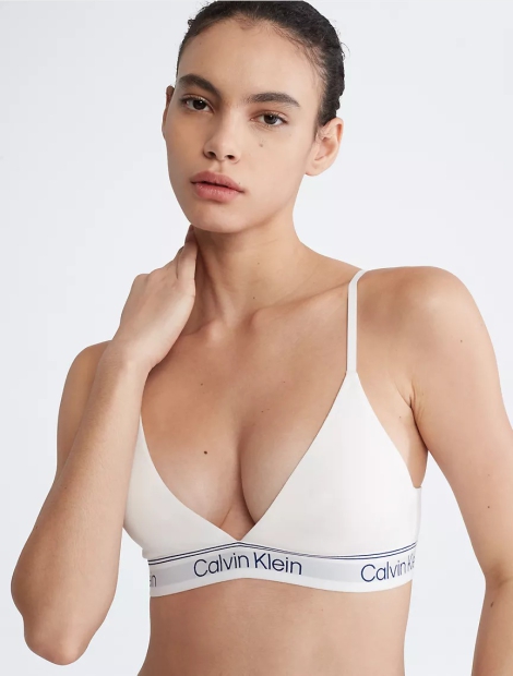 Бюстгальтер триангл Calvin Klein с логотипом 1159808949 (Белый, L)