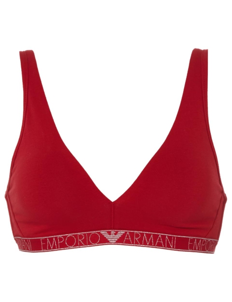 Женский бралетт Emporio Armani с логотипом 1159812952 (Красный, M)