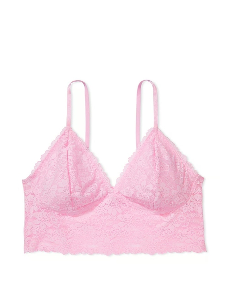 Кружевной бралетт Victoria's Secret Pink 1159814453 (Розовый, M)