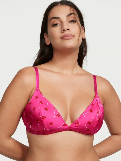 Гладкий бралетт Victoria's Secret триангл 1159816781 (Розовый M)