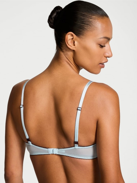Шикарный кружевной бюстгальтер Victoria's Secret 1159824716 (Голубой 32B)