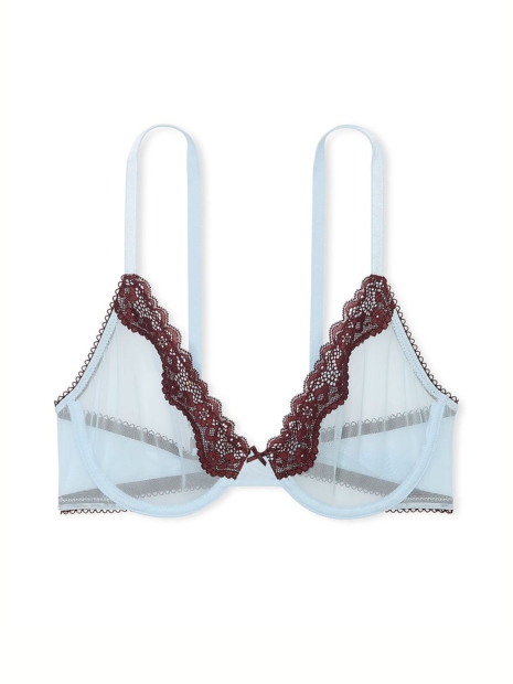 Шикарный кружевной бюстгальтер Victoria's Secret 1159824716 (Голубой 32B)