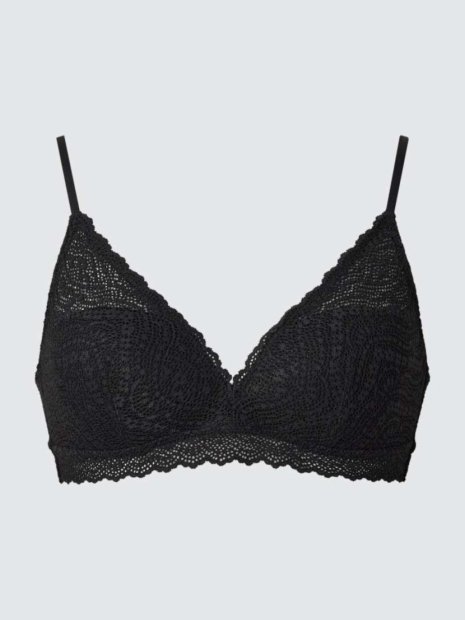 Кружевной бюстгальтер UNIQLO 1159826183 (Черный M)