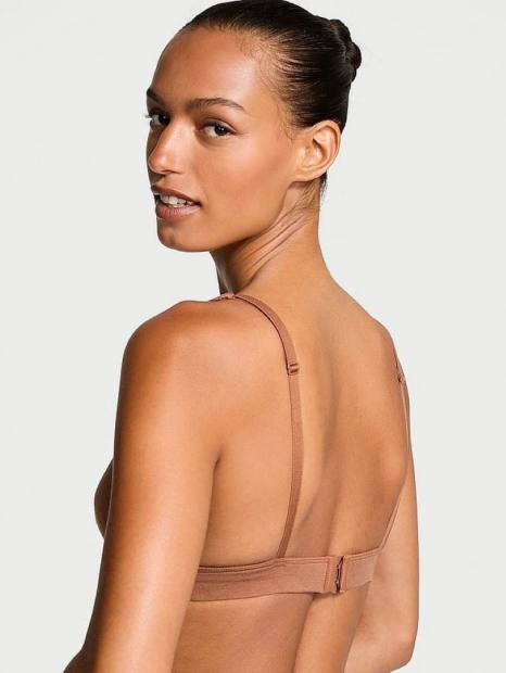 Еластичний бюстгальтер у рубчик Victoria's Secret бралетт 1159827869 (Коричневий M)