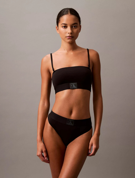 Бралетт Calvin Klein топ с логотипом 1159831135 (Черный S)