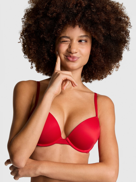 Бюстгальтер Super Push-Up Victoria's Secret Pink 1159831188 (Червоний 36A)
