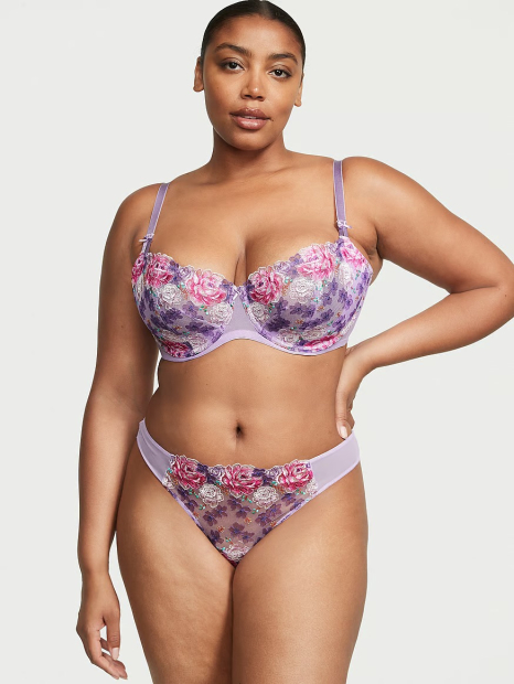 Шикарный бюстгальтер Victoria's Secret с кружевом 1159831828 (Сиреневый 36G)
