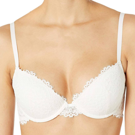 Женский кружевной бюстгальтер Emporio Armani 1159832149 (Молочный 38C)