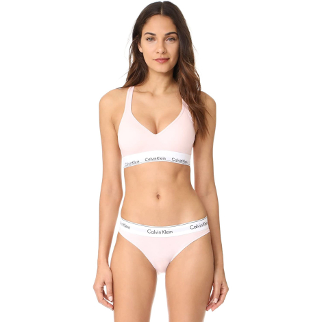Бюстгальтер Calvin Klein бра с эластичными бретелями 1159834506 (Розовый S)