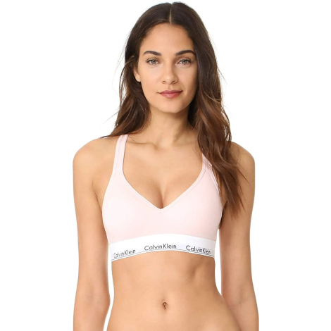 Бюстгальтер Calvin Klein бра с эластичными бретелями 1159834506 (Розовый S)