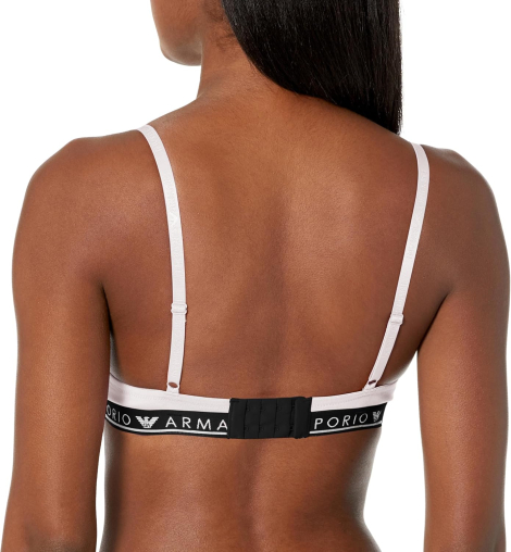 Женский бюстгальтер Emporio Armani с логотипом 1159836798 (Белый 34D)
