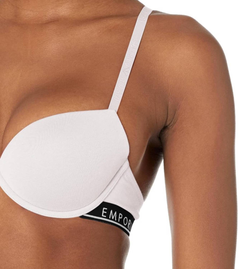 Женский бюстгальтер Emporio Armani с логотипом 1159836798 (Белый 34D)