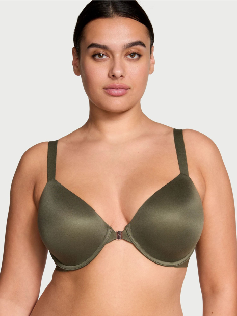 Бюстгальтер Victoria's Secret гладкий с застежкой спереди 1159837101 (Зеленый 34A)
