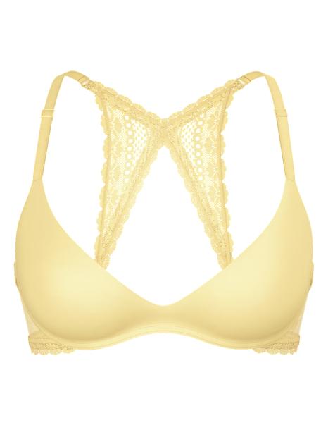 Бюстгальтер Push-Up Victoria's Secret с кружевом 1159837217 (Желтый 34A)