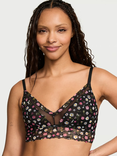 Кружевной бралетт Victoria's Secret 1159837367 (Черный M)