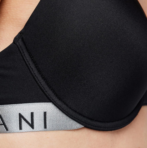 Женский бюстгальтер Emporio Armani 1159837805 (Черный 36A)