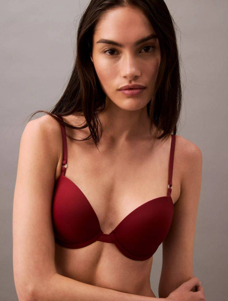 Гладкий бюстгальтер Calvin Klein 1159838022 (Красный 36D)