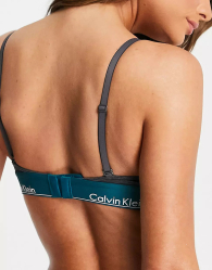 Бюстгальтер с застежкой Calvin Klein лиф с логотипом 1159778117 (Серый, XS)