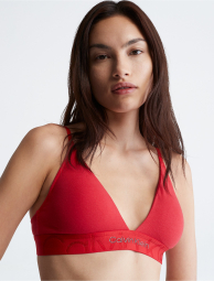 Женский бралетт триангл Calvin Klein лиф с логотипом 1159776114 (Красный, XL)